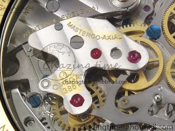 0204 Speedmaster YG RMF Best Edition YG Black Dial on YG Bracelet Lemania HW Durable 7725